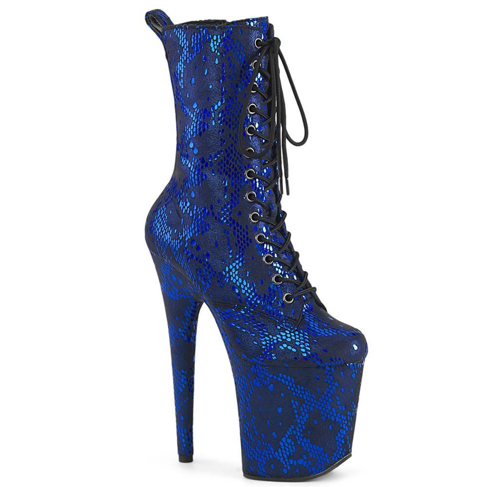 Pleaser - FLAMINGO1040SPF Bottes de plateforme, Pole dance chaussures - Bleu Product image
